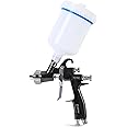 Dedoes - 2.0 mm HVLP Spray Gun with 600 ml Plastic Cup - Easy Painting Tools - Professional Grade Paint Sprayer for Indoor or Outdoor Applications - Consistent Finish - Innovative Paint Supplies