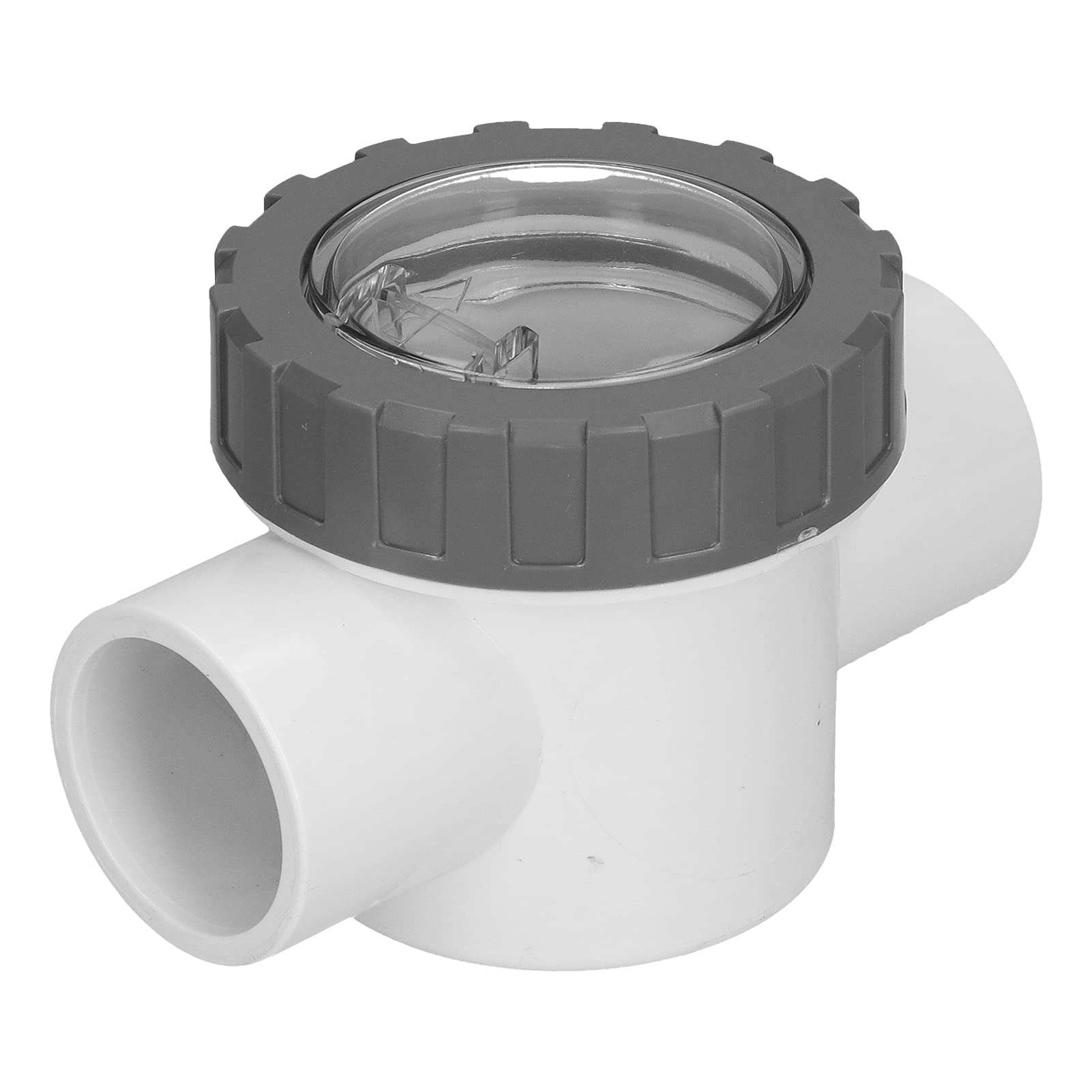 Check Valve Swimming Pool Transparent Non‑Return Valve Transparent PVC Check Valve Visible Pool Pump Check for All Kinds of Places Where Irrigation Valves are Needed (V50-1A)