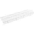 Rubbermaid Free-Sliding Wire Shelf, White, Adjustable Shelving with Free-Slide Design for Closet Organization System, 12”x 4’, 1 Pack