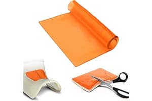 LisylineAuto Motorcycle Seat Gel Pad Driver/Passenger Seat Cushion Shock Absorption Mat Reduce Fatigue Comfortable Soft Pad DIY Seat Pad Cooling Cushion Motorcycle Seat Foam Orange (25 x 25 x 1cm)