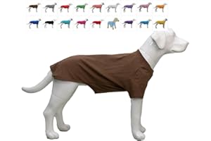 Lovelonglong Pet Clothing Dog Costumes Basic Blank T-Shirt Tee Shirts for Small Dogs Coffee L