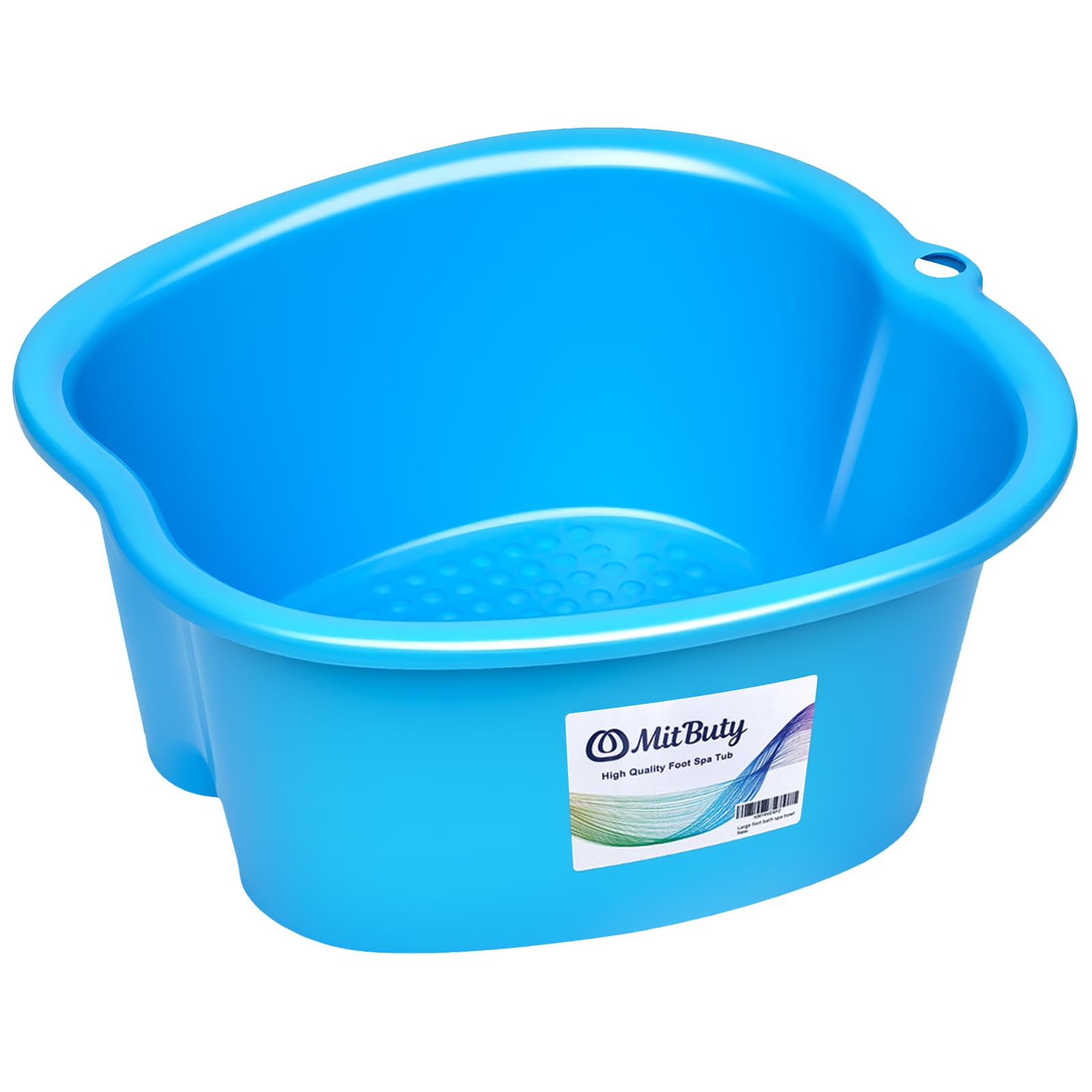 MitButy Large Foot Bath Spa Bowl for Home Use - Sturdy Plastic Foot Soak Basin for Pedicure, Relax, Detox and Massage - Feet Tub Get Rid of Callus, Cuticles, Dead Skin - Fits All Size