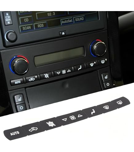 Amazon.com: JONKOKO Black PVC Dash A/C Climate Control Button
