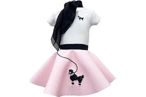 Hip Hop 50's Shop Baby/Infant 3 Piece Poodle Skirt Costume Set