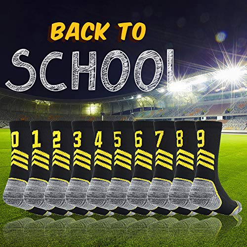 image for Athletic Crew Socks Boys,Funcat Women's Men's Youth Custom Team Number