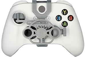 TXW Mini Racing Steering Wheel for Xbox ONE X/S/Elite Game Controller,Racing Games Controller Steering Wheel Attachment Accessory for Xbox ONE (Silver)