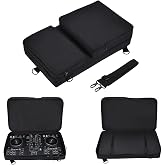 DGSYMLXGS Multifunctional storage case bag for Pioneer DDJ-400/FLX4/SB3, Roland DJ-202, HerculesInpulse 300, Native Instruments Traktor Kontrol S2 Mk3 disc player, portable street party essential
