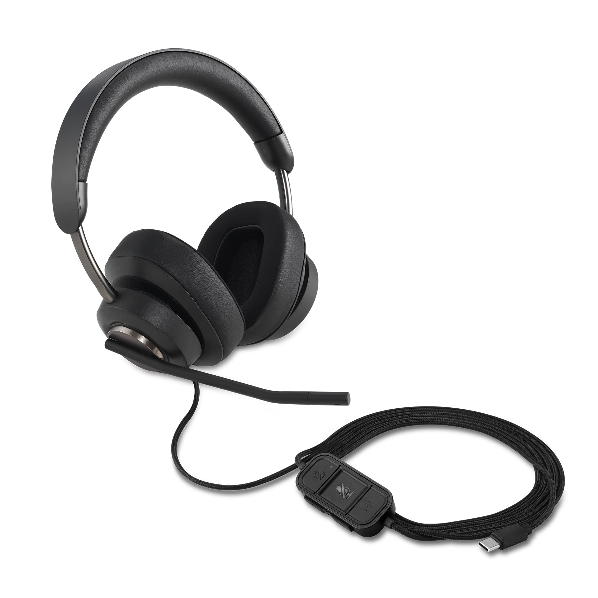 Kensington H2000 Over-Ear USB-C Headset with Microphone, Windows & Mac Compatible USB C Head Set with Mic, Universal Plug & Play Passive Noise Cancelling Headphones with Long 1.8 m Cable (K83451WW) โ image 1