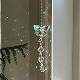 Crystal Suncatcher for Window, Car Crystal Hanging Decorations, Hanging Decoration for Car, Home Decoration, Birthday Gift (Butterfly)