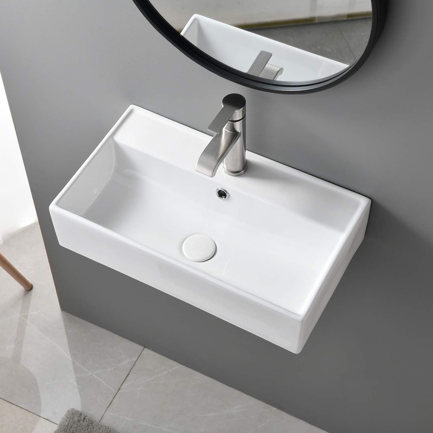 Rectangular One Hole Bowl Lavatory Vanity Big Bathroom Sink Shaco Contemporary 21 X 12 Porcelain Ceramic Wall Mounted Bathroom Vessel Sink Bathroom Fixtures Kitchen Bath Fixtures Rayvoltbikecom Rectangular One Hole Bowl Lavatory Vanity Big Bathroom Sink Shaco Contemporary 21 X 12 Porcelain Ceramic Wall Mounted Bathroom Vessel Sink Bathroom Fixtures Kitchen Bath Fixtures Rayvoltbikecom