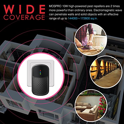 image for MOSPRO Ultrasonic Pest Repeller Mosquito Repellent - 2018 Upgraded 10W