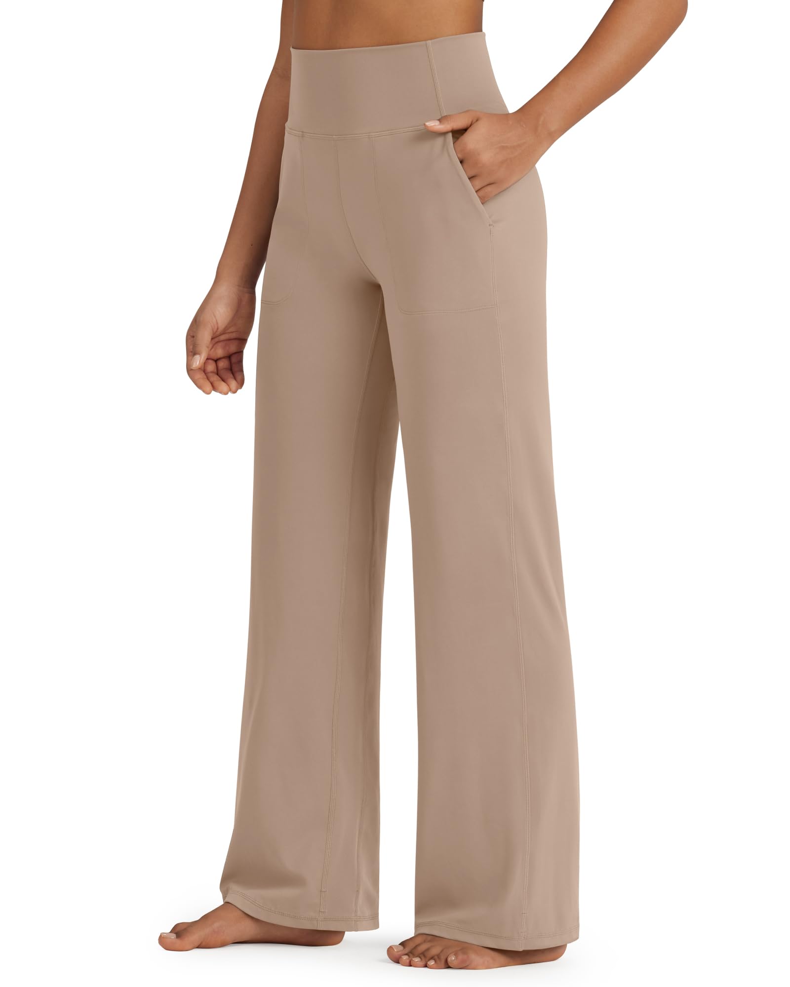 G4Free Wide Leg Pants Woman Yoga Pants with Pockets