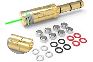 ARKSIGHT Laser Bore Sight for .22LR/223/.17HMR/.177 Cal/ 9MM/.38SPL/.380 Cal, End Barrel Bore Laser Boresighter with Switch Function Easy to Use