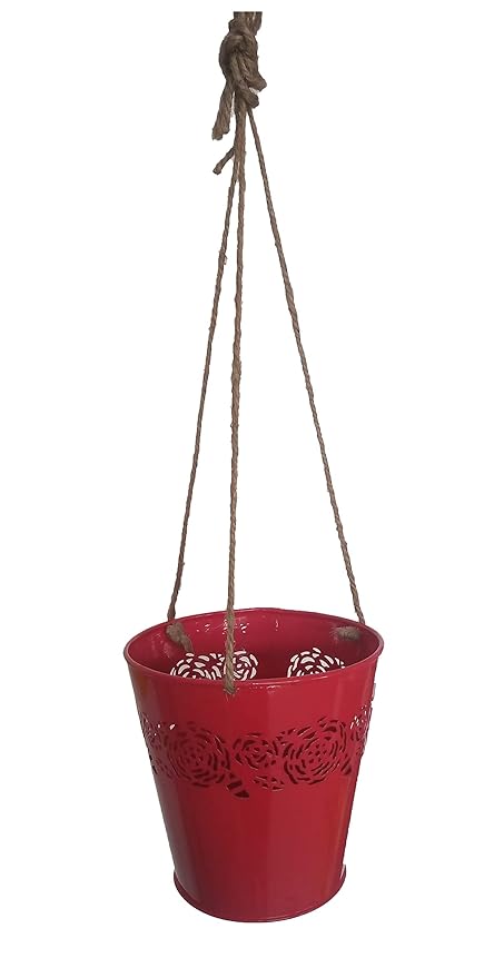 Jute Rope Hanging Planter for Both Indoor and Outdoor (Pack of 2 )