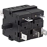 Maigoo Rotary Switch for Cuisinart TOA-60 & Geek Chef fm9001e Ovens, 11 Pins, 7 Positions, Manual Operation, Black