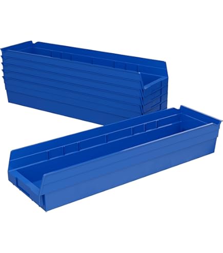 Amazon.com: Akro-Mils 30184 Plastic Shelf Bins, Heavy Duty Storage