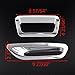 Set of ABS Chrome Rear Fog Light Brake Lamp Bezels Cover Molding Trim For Nissan X-Trail Rogue 2014-2016