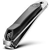 FVION Baby Nail Clippers - Stainless Steel Kids Nail Clippers Trimmer, Small Jaw Children Fingernail Clippers for Toddler, Infant, Babies - Safe Nail Grooming Tool - Black
