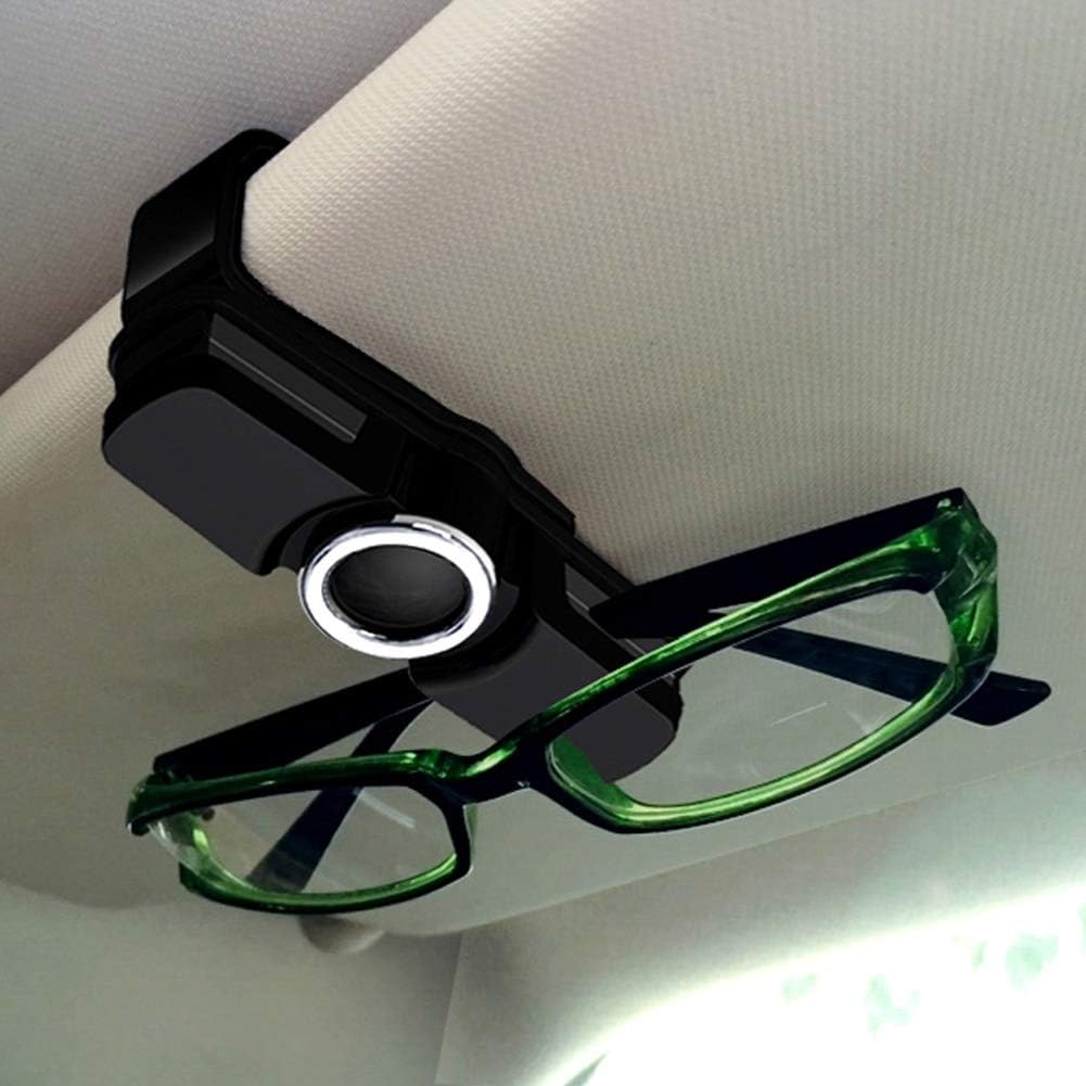 Perfect Sunglasses Holder for Car, Car Sunglass Holder, Conveniently Holds 2 Pairs of Sunglasses, Easy One-Handed Operation