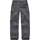 Men's Hiking Pants Convertible Cargo Pants Zip Off Waterproof Lightweight Quick Dry Safari Fishing Camping Scout Pants