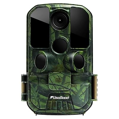 Usogood Trail Camera 20MP 1080P Game Camera with Night Vision Motion Activated Waterproof 2.4&rdquo; LCD Screen for Outdoor Wildlife Monitoring, Garden, Home Security Surveillance