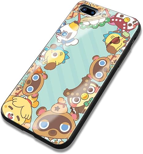 Amazon Co Jp あつまれ どうぶつの森 Animal Crossing コスプレ アニメ 漫画 アイフォン フォン 携帯 ケース スマホケース スマホカバー カバー Iphone7 Iphone8 Iphone 7 8 携帯電話の殻 ガラス 携帯カバー 鏡面ガラス ハードケース 仕様 5 家電 カメラ