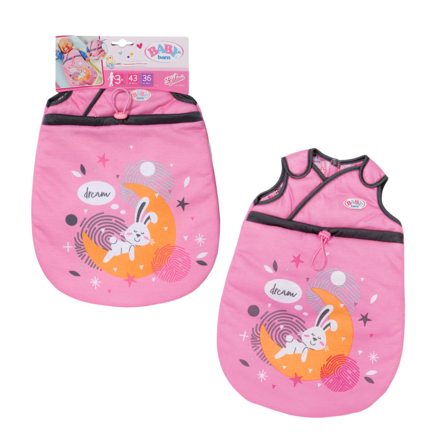 Sac de couchage pour poupée - BABY BORN - Baby Born Sleeping Bag - Pliable - Multicolore - Des 3 ans