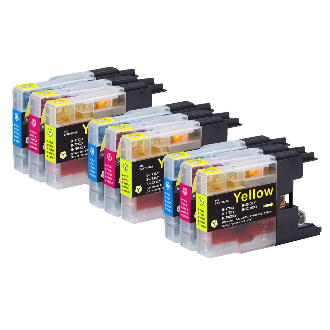 Go Inks 3 C/M/Y Set of 3 Ink Cartridges to replace Brother LC1280XL C/M/Y Compatible/non-OEM for Brother MFC Printers (9 Inks)