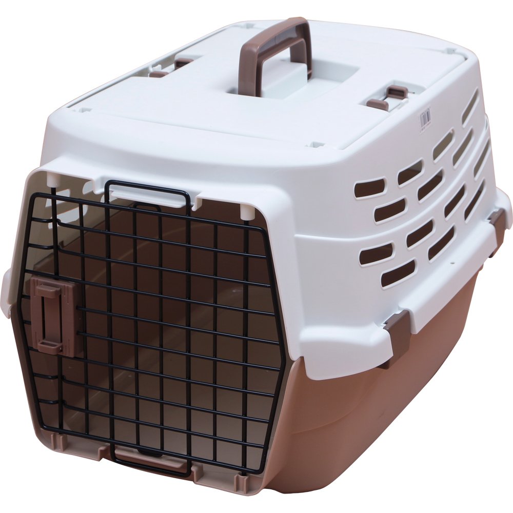 アイリスオーヤマ ペットキャリー 猫 キャリー 2ドア 軽量 ベージュ Mサイズ商品画像