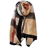 JERLA Women's Scarves Lady Light Soft Fashion Solid Scarf Wrap Shawl plaid scarf