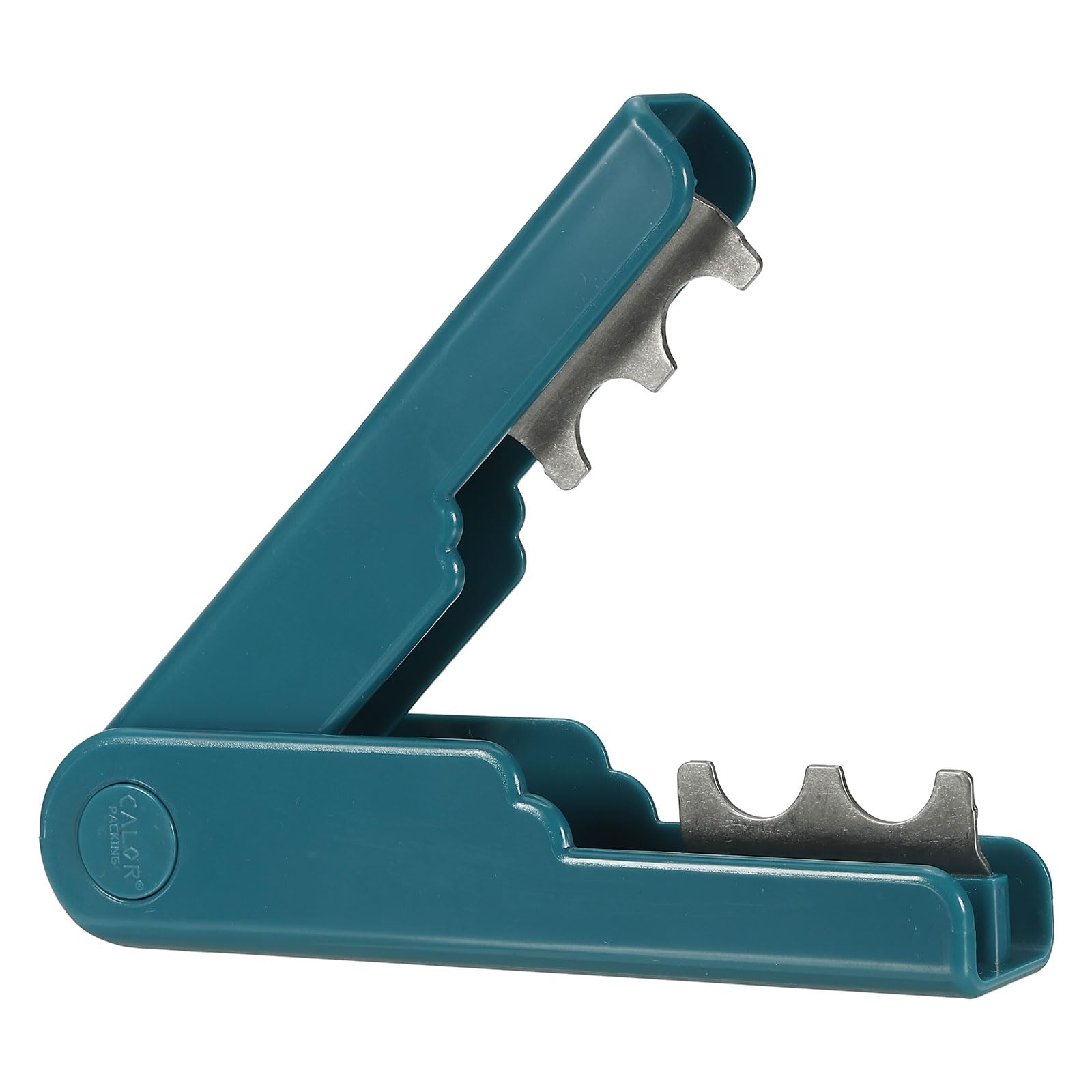 PATIKIL Rose Thorn Stripper Tool, Blue Alloy ABS, 14 x 2.7 x 3 cm, 12 cm Opening, 13.5mm Puncture Hole, Modern Style, Ambidextrous, Thorn Stripper