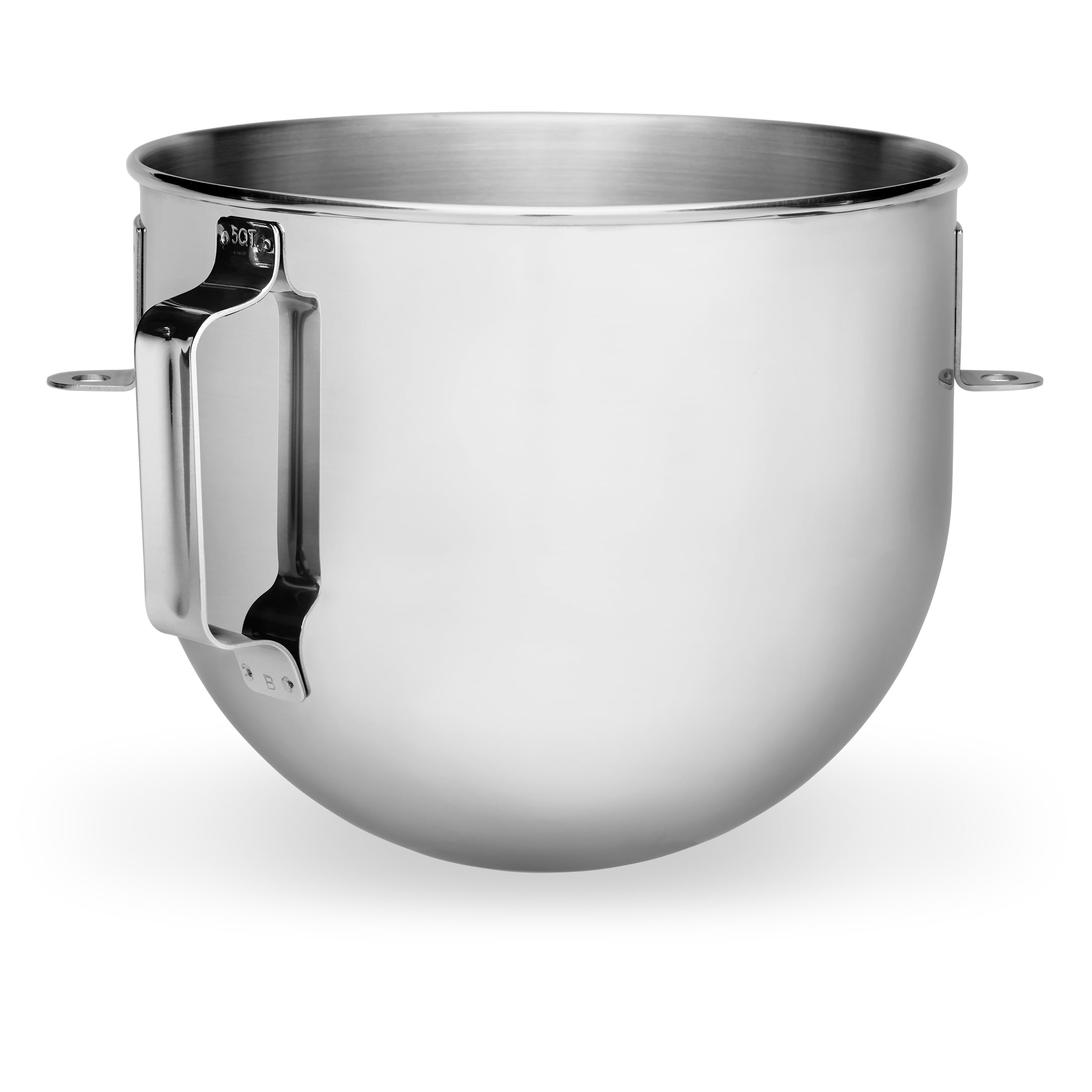 Photo 1 of KitchenAid Bowl-Lift Polished Stainless Steel Bowl with Flat Handle - K5ASBP, Silver,