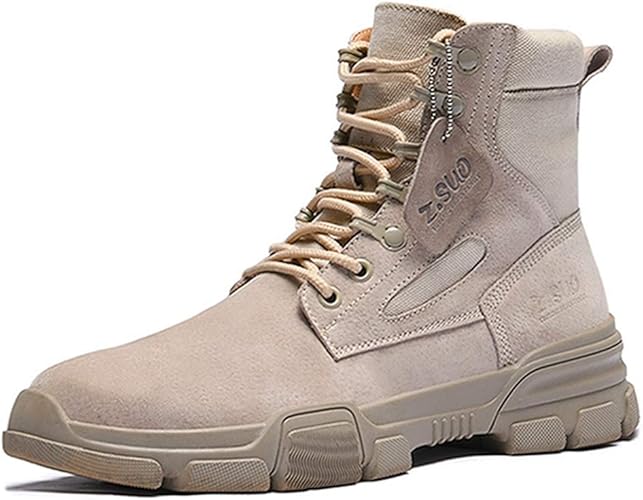 Amazon Urnice ショートブーツ メンズ 牛革 ハイキングシューズ おしゃれ アウトドアブーツ レザー ハイカット スエード 四季用 冬用 ブーツ