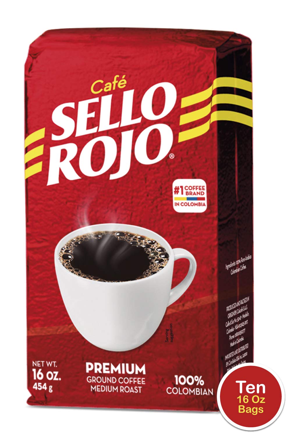 Café Sello Rojo Premium Colombian Coffee Smooth