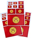 EUIOSFDC Decal in Multiple Sizes Kyrgyzstan Flag