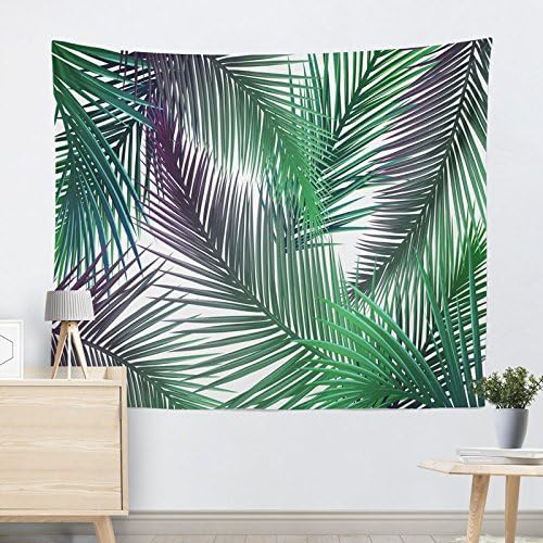 Europa Del Norte Planta Verde Patron Inicio Tapiz Pared Colgante