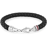 Tommy Hilfiger Men's Jewelry - Leather Bracelet, Lobster Closure - Elegant and Simple - Classic, Everyday Style - Gift for Him