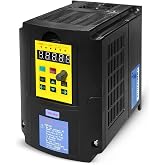 VFD 1.5KW 2HP 110V 1 Phase Input 3 Phase 0-400HZ Output 20A Variable Frequency Drive Controller Vector Control Inverter Converter for CNC Motor and Spindle
