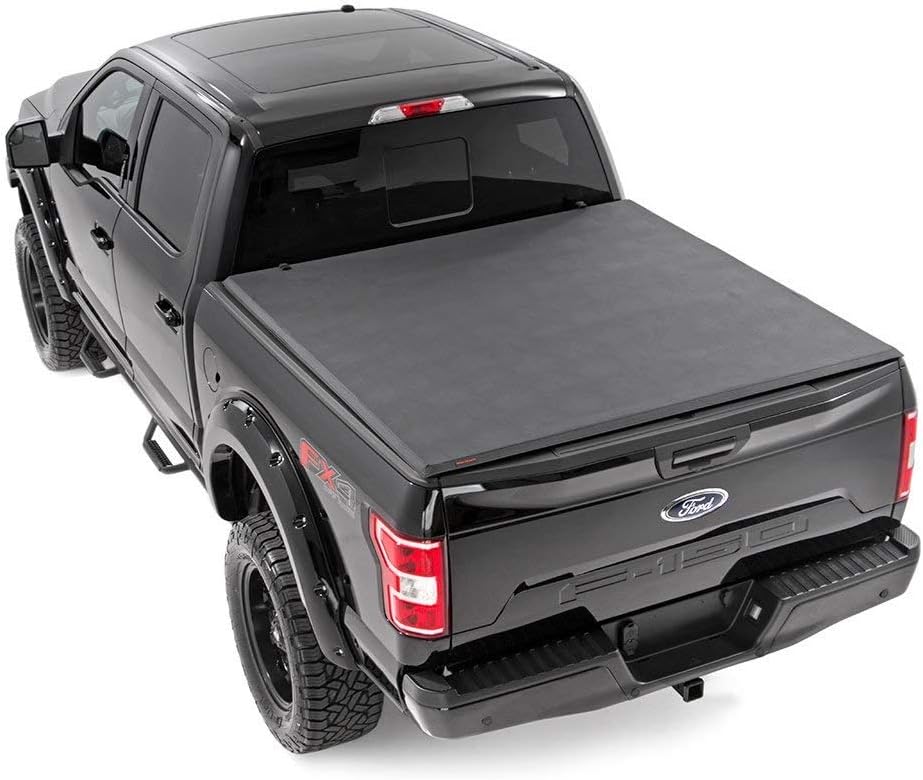 Amazon Com Rough Country Soft Tri Fold Fits 2019 2020 Ram Truck 6 4 Ft Bed No Rambox Truck Tonneau Cover Rc44309650 Rough Country Automotive