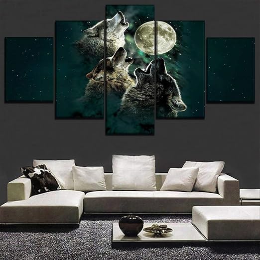 13tdfc Cuadros Decoracion Salon Modernos 5 Piezas Lienzo Grandes