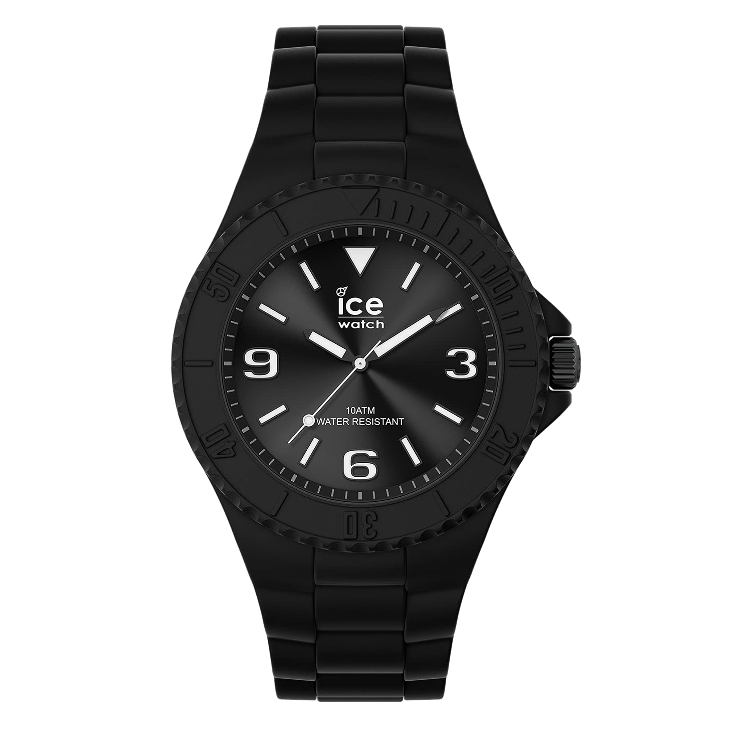 ICE-WATCH - ICE generation Black - Men's (Unisex) wristwatch with silicon strap - 019155 (Medium)