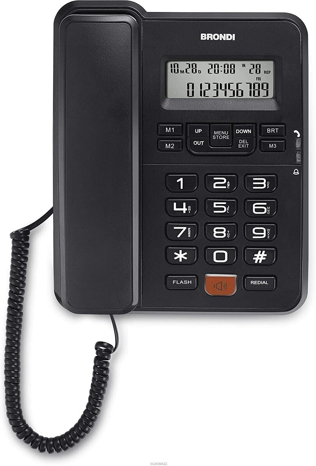 Brondi Office Desk Telephone with Cable and Display