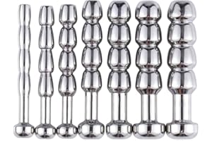 FST Stainless Steel Urethral Dilators Training Set Catheter Sounds Penis Plug for Men Urethral Stimulation Masturbation (7 Pi