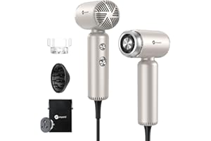 slopehill Travel Dual Voltage Hair Dryer with Diffuser, Ionic Blow Dryer for Women, High-Speed Fast Drying, Compact Lightweig