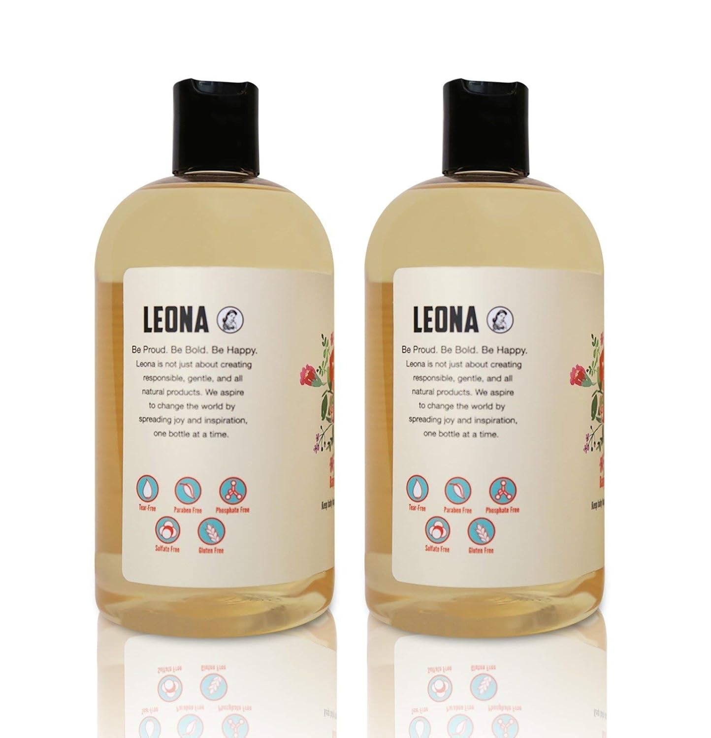 3-in-1 Baby Shampoo Bubble Bath and Body Wash - 16 oz (2 pack)- By Lil Leona: Beauty