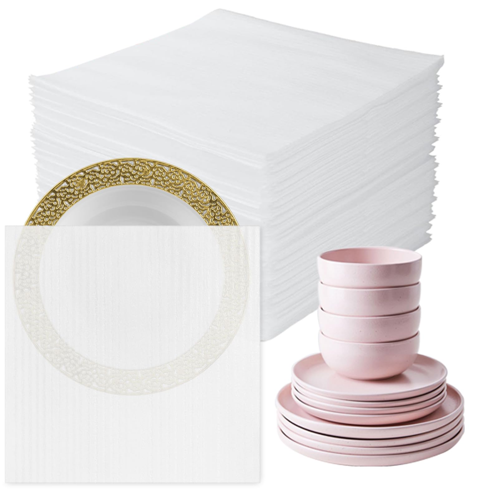 Photo 1 of 100 Pack Cushion Foam Wrap Pouches,12x12 inch Foam Pouches for Safeguarding Mugs,Cups,Glasses,China and Dishes - Ideal Packing Supplies for Moving and Storage