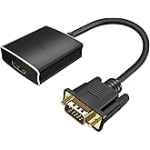 Giveet 1080P VGA to HDMI Converter Adapter (Male to Female) for Computer, Desktop, Laptop, PC, Monitor, Projector, HDTV with
