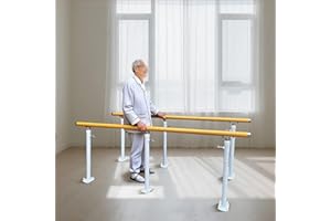 6.6ft Length, Height & Width Adjustable Parallel Bars, Physical Therapy Parallel Bars