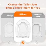Ibergrif M41002-2 O Shape Family Toilet Seat with Child Seat Built-in view 4