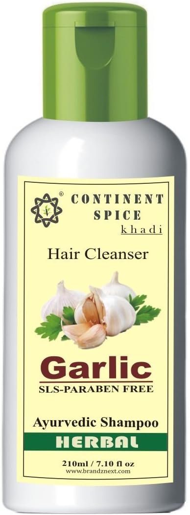 Continent Spice Khadi Garlic Shampoo/Cleanser (SLS & Paraben Free) - CS682005 (210 ml)